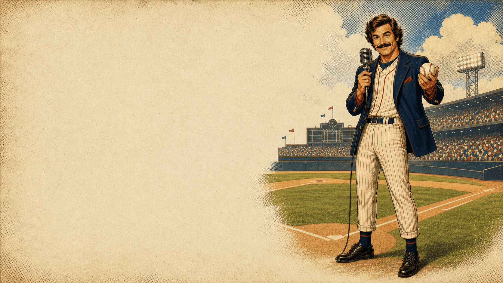Chuck Knows Baseball. Chuck hosting Chuck Knows Baseball