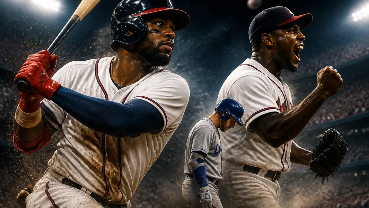 Harris and Braves bullpen hold off Dodgers to tie NLDS cover