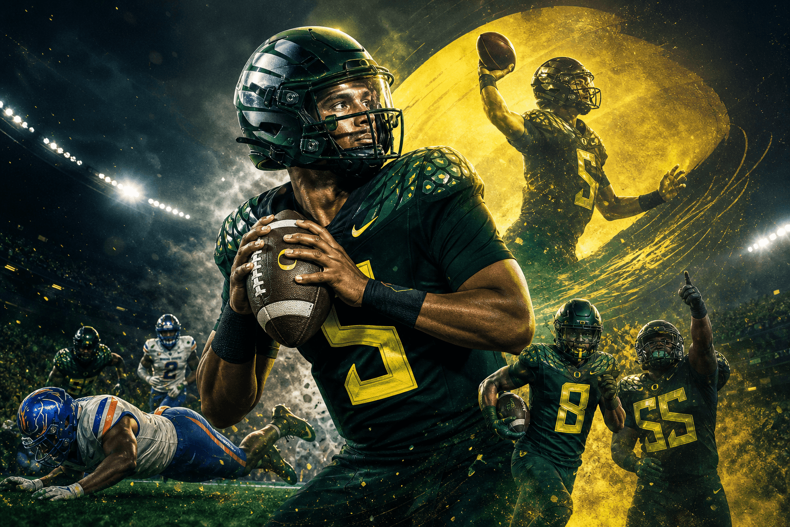 No. 2 Oregon beats Boise State 34-27 cover