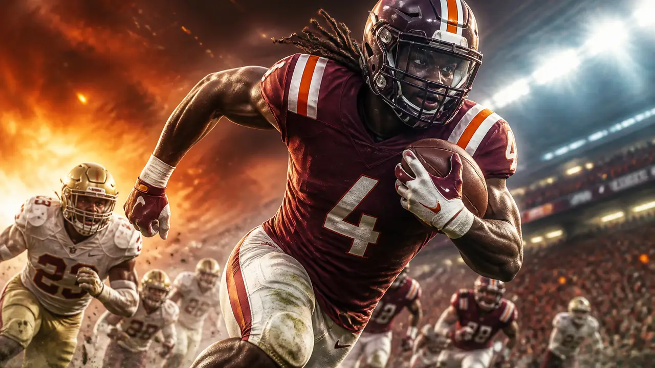 Virginia Tech rallies past Boston College 21-14 on Jeffrey Overton Jr. 's 76-yard run cover