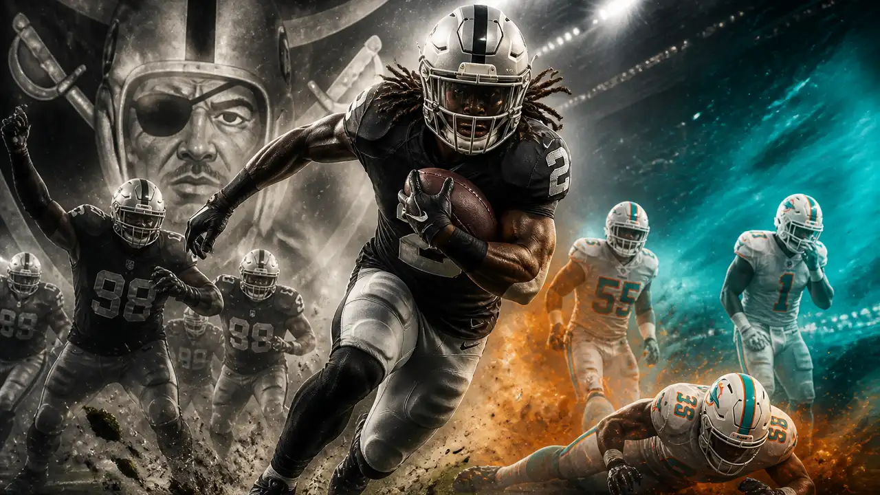 Ashton Jeanty scores twice as Raiders beat Dolphins 27-13 cover