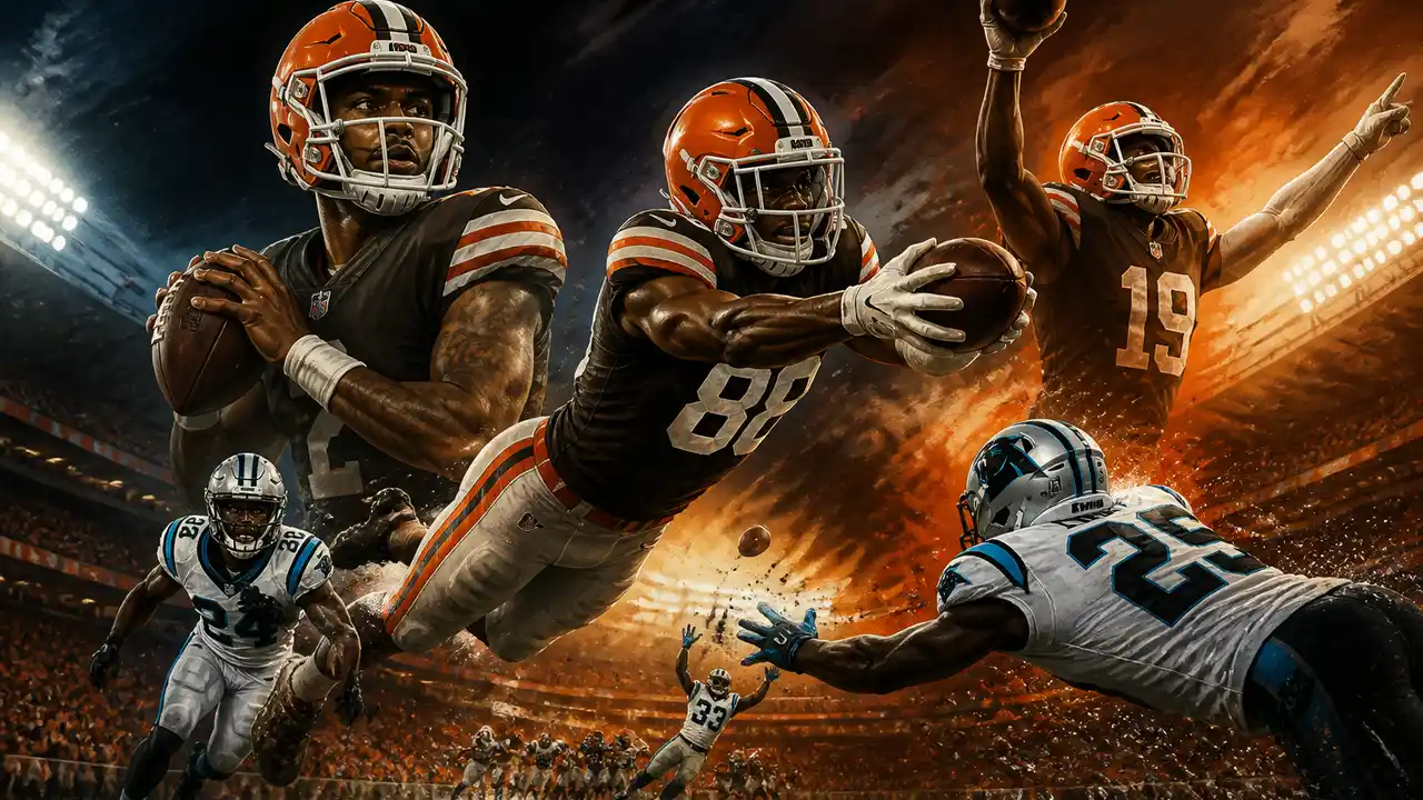 Fannin catches late winner as Browns edge Panthers 21-18 cover