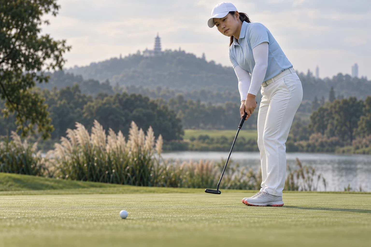 Hye-Jin Choi keeps Shanghai lead despite a second-round 74 cover