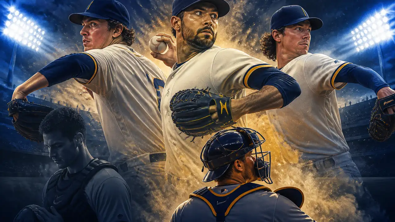 Brewers keep Ortiz, Harrison and May on a 13-pitcher NLDS roster cover