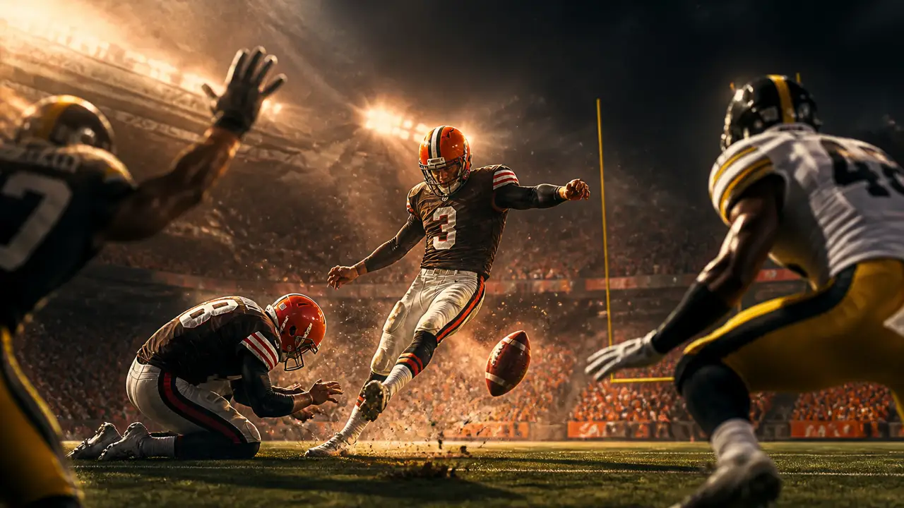 Szmyt's 56-yard field goal lifts Browns past Steelers 27–24 cover