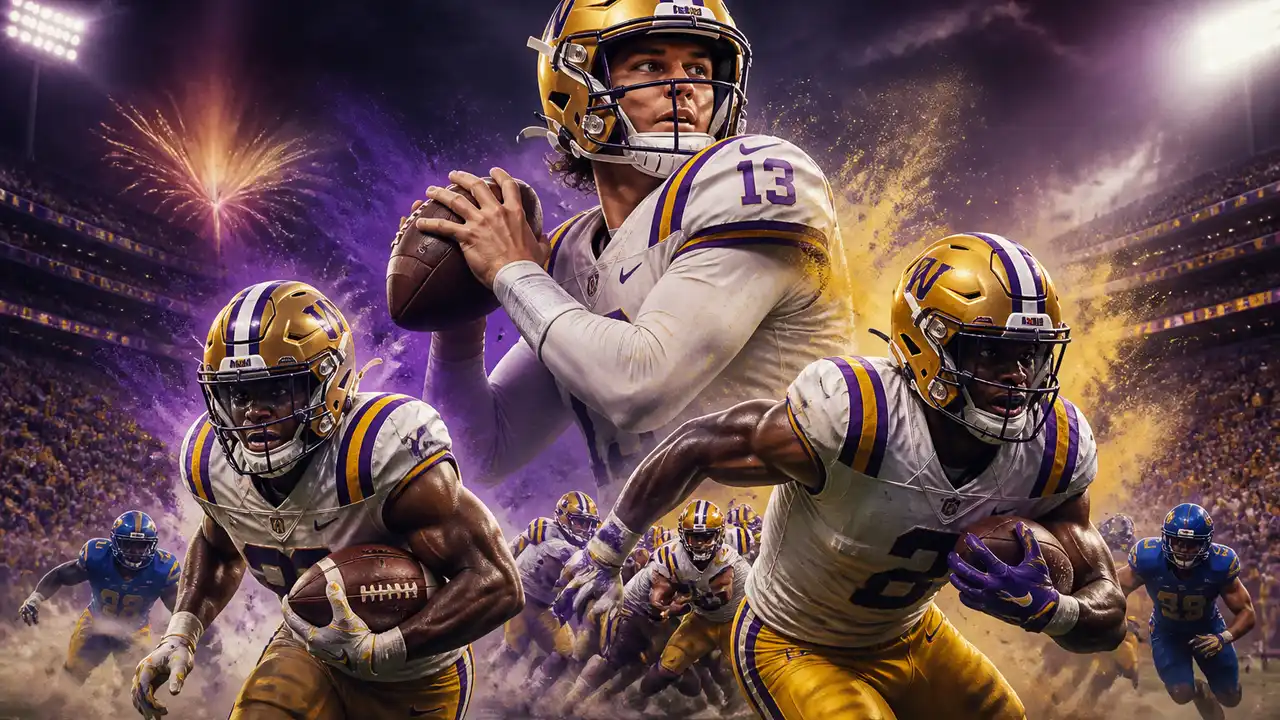 LSU piles up 731 yards in 63–14 win over McNeese cover