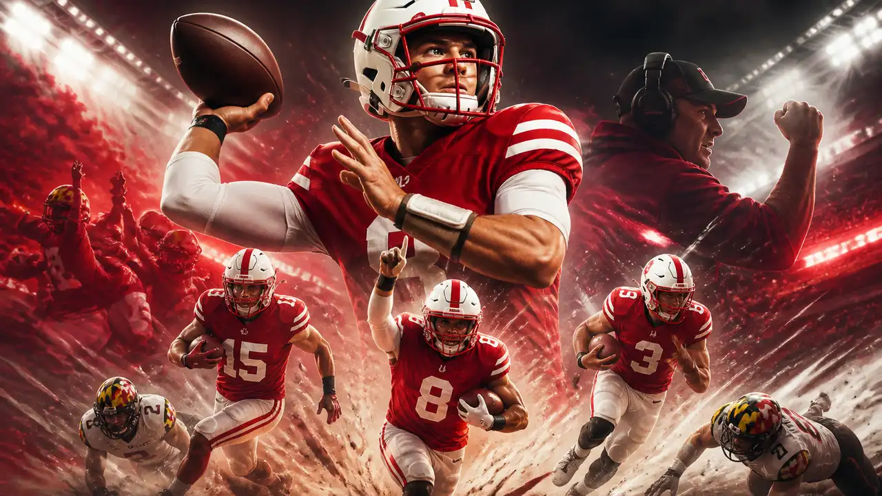 Nebraska scores 34 unanswered points to beat Maryland 48–23 cover