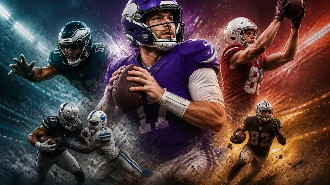 Wentz leads Vikings rally, Eagles survive as Jeanty and McBride power late wins cover