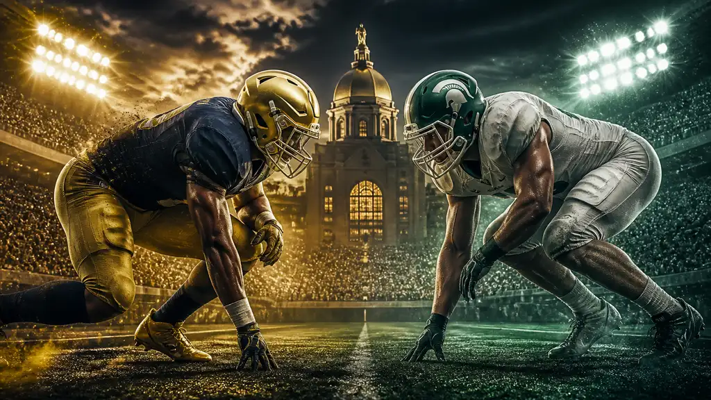 Notre Dame hosts Michigan State in Saturday night test at Notre Dame Stadium cover
