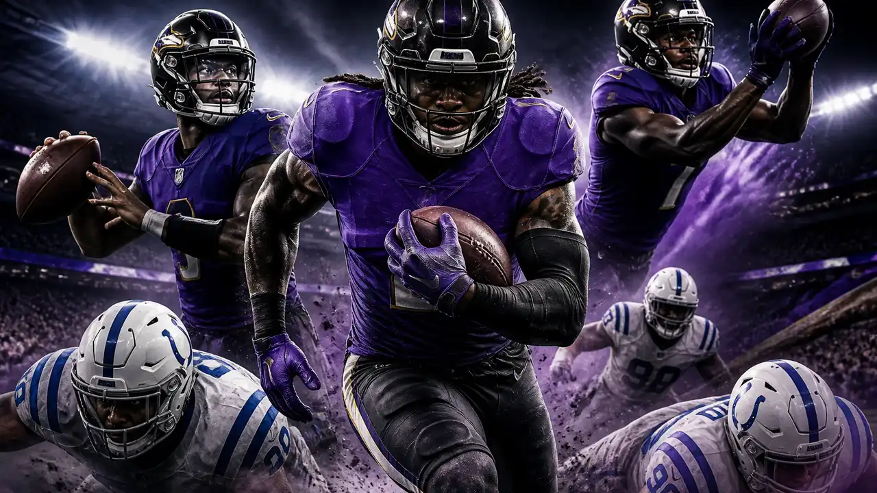 Henry scores three times as Ravens beat Colts 41-23 in Minter debut cover