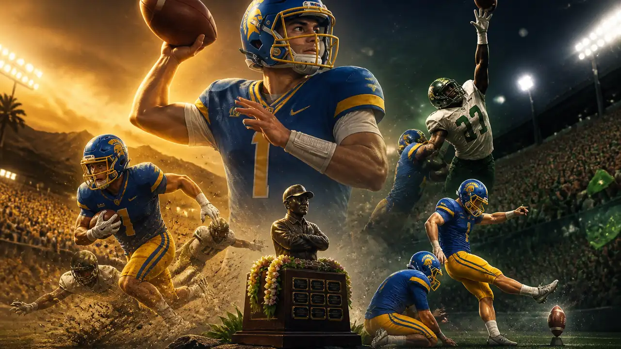 San José State holds off Hawaii 20–16 to retain Dick Tomey trophy cover