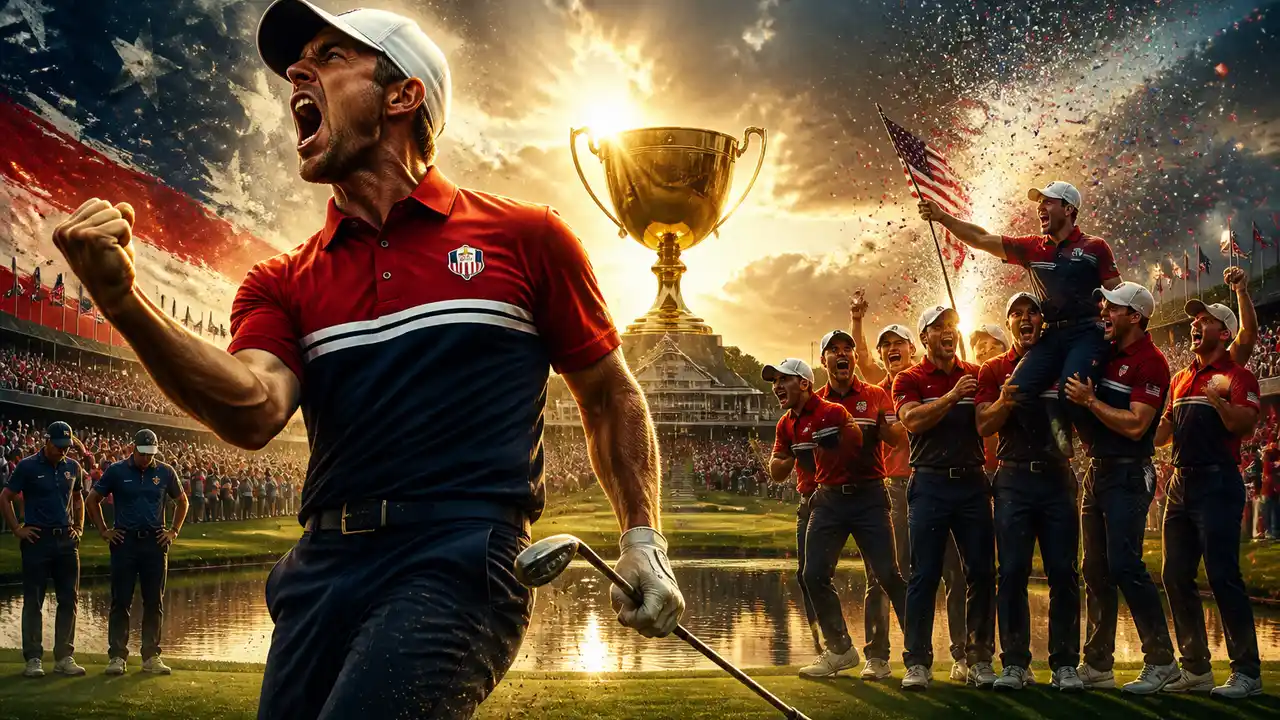 U. S. Overturns three-point deficit to win Presidents Cup 17–13 at Medinah cover
