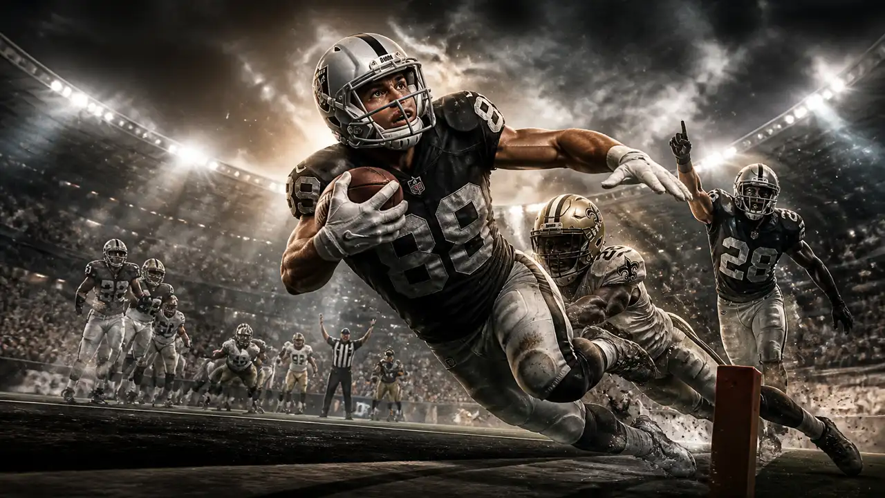 Raiders erase 11-point deficit, beat Saints 35-27 as Bowers returns cover