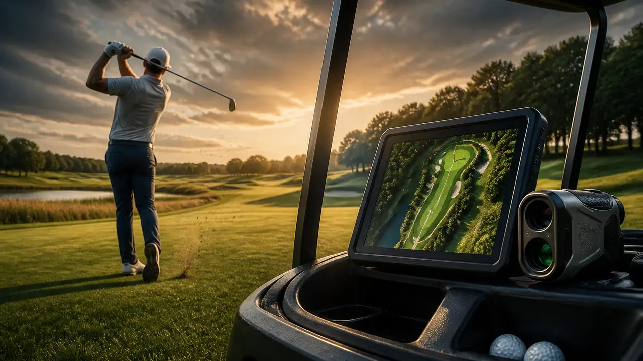 Pinned’s Caddie makes the most sense beside a rangefinder on the cart cover