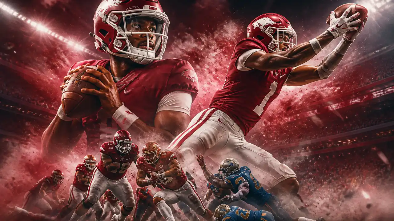 Arkansas pulls away from Tulsa 34-6 behind KJ Jackson and Chris Marshall cover