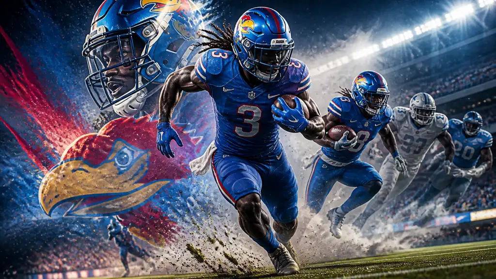 Edwards scores three times as Kansas shuts out Middle Tennessee 55–0 cover