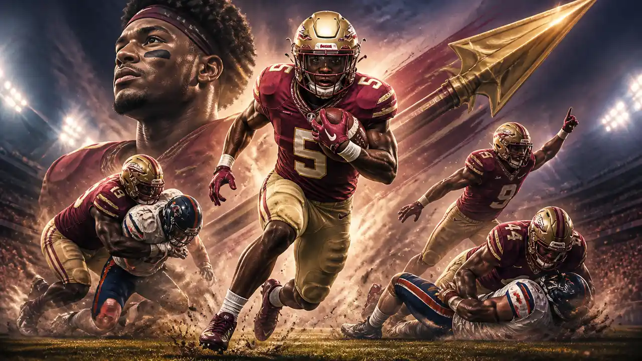 Daniels runs for five touchdowns as Florida State beats Virginia 38–7 cover