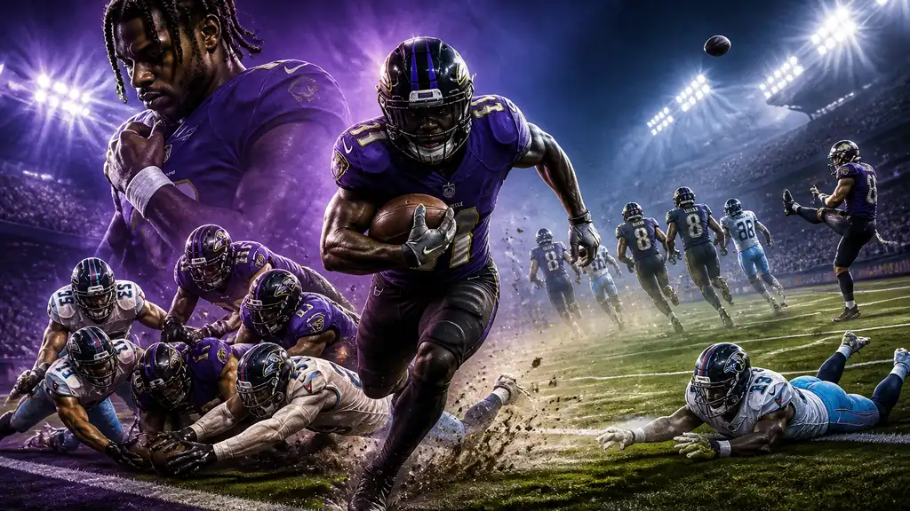 Ravens hold off Titans 24–18 after Lamar Jackson leaves with ankle injury cover