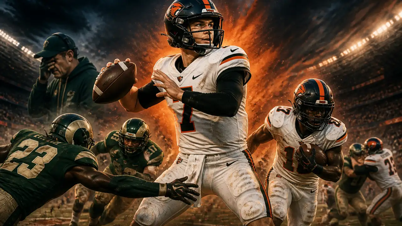 Atkinson throws five touchdowns as Oregon State beats Colorado State 56–26 cover