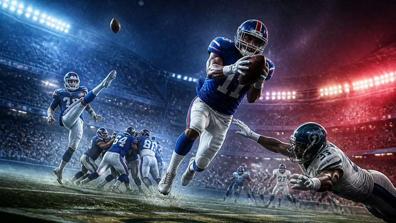 Holland's end-zone interception preserves Giants' 12-7 win over Titans cover