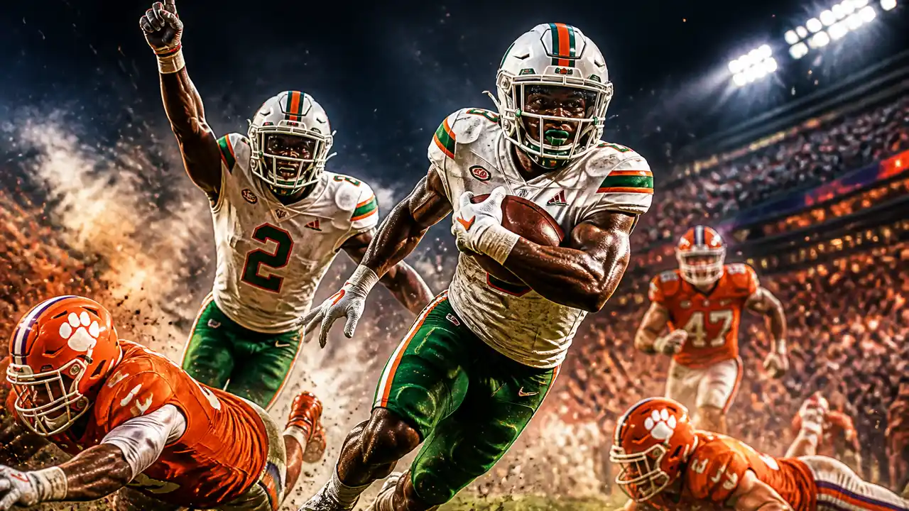 Mensah and Fletcher lead Miami past Clemson 41–13 cover