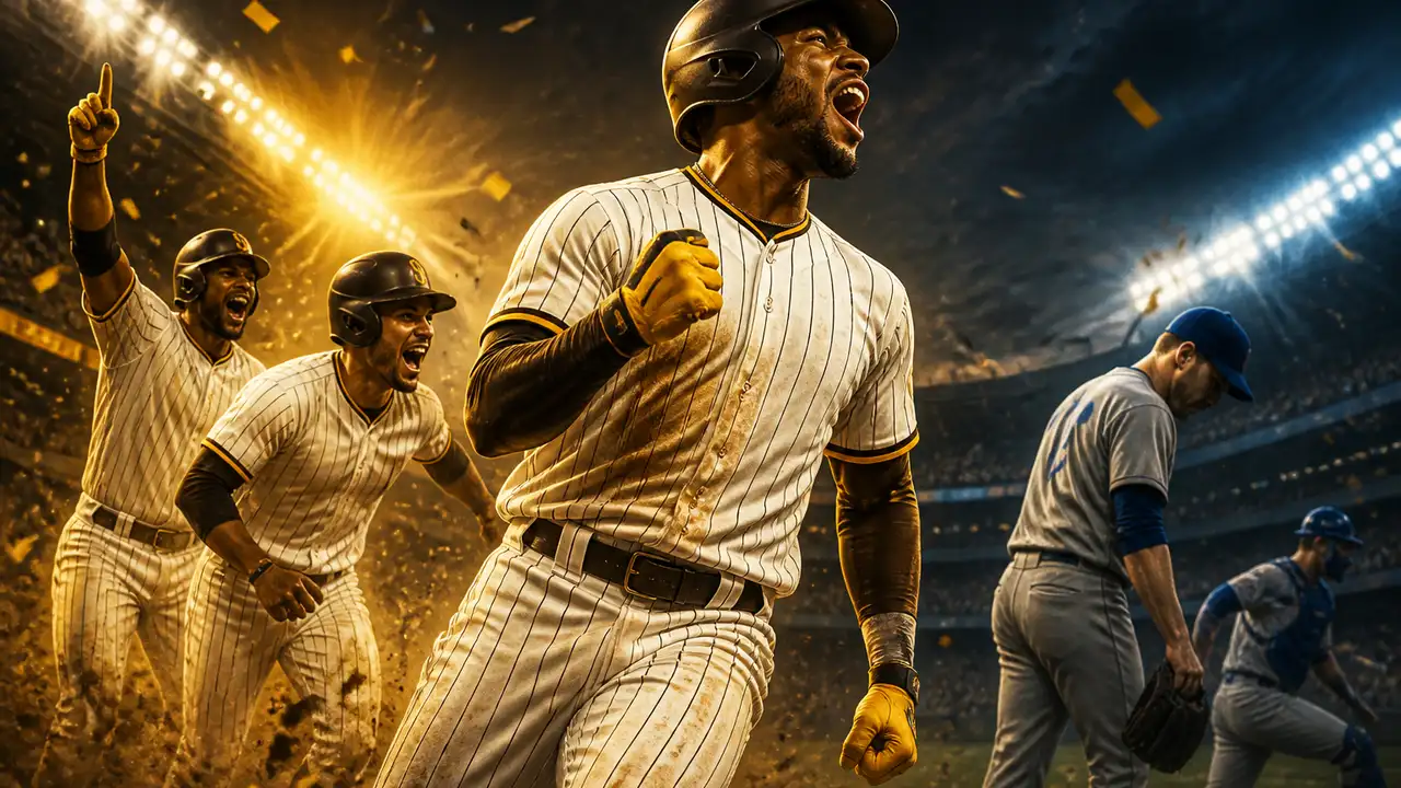 Padres clinch playoff berth with three-run seventh against Dodgers cover