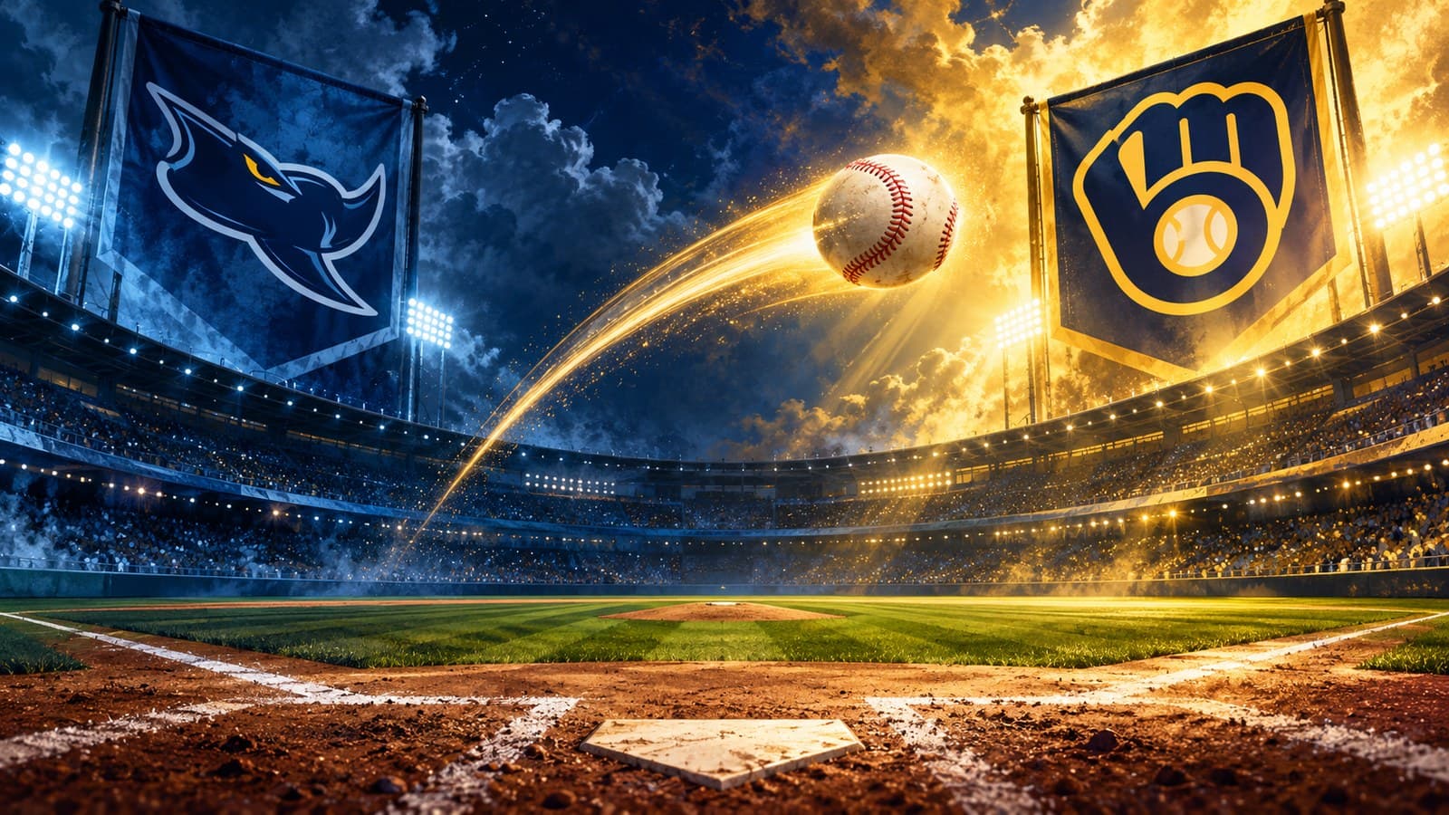 Brewers rally from four down to beat the Rays 5-4 and take a 2-0 World Series lead cover