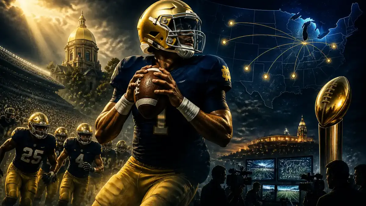 Kyren Williams scored the first NFL touchdown in Australia cover