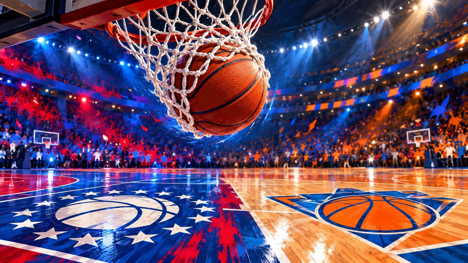 LeBron James hits the go-ahead shot as the 76ers beat the Knicks 98-93 cover