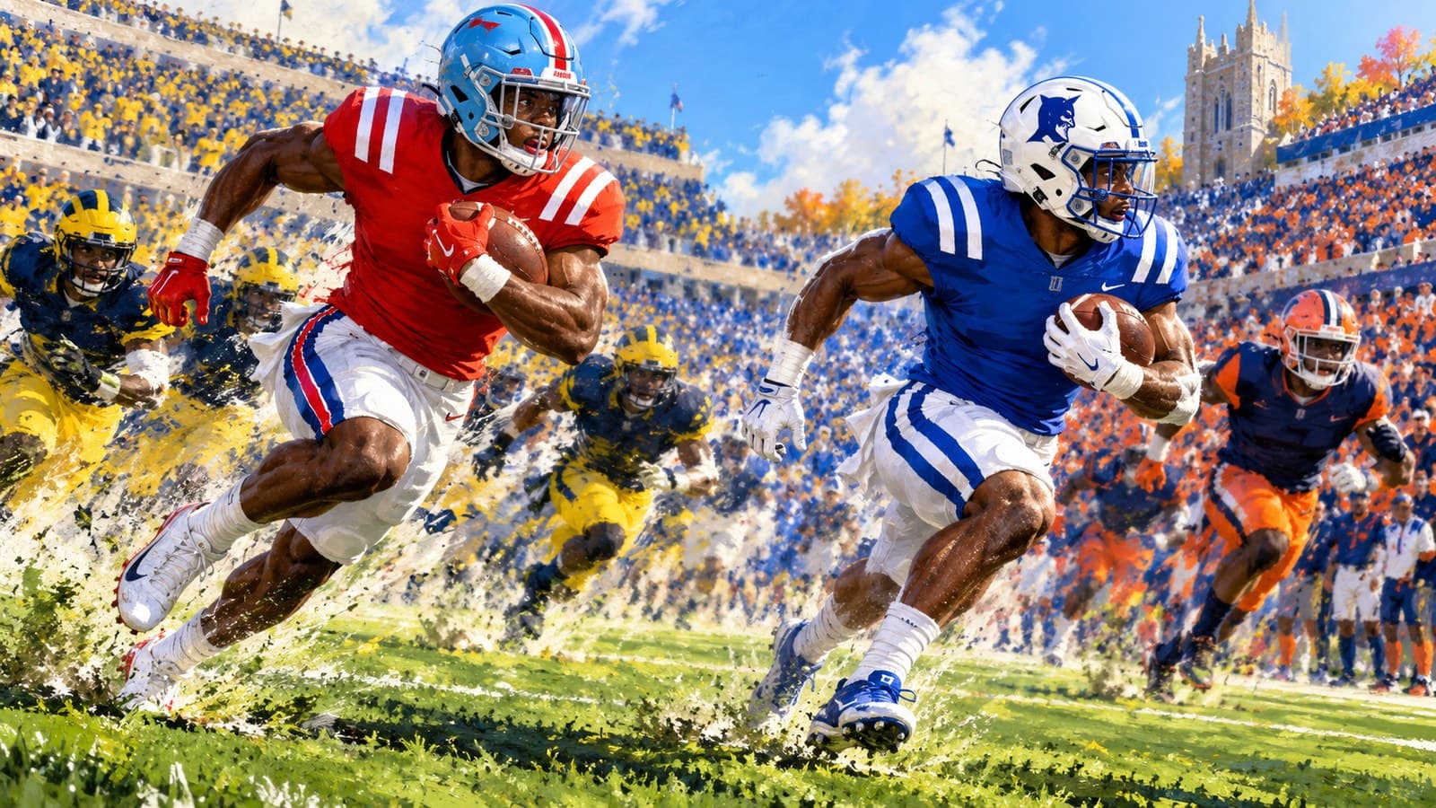 Saturday noon window: Ole Miss pulls away and Duke's Nate Sheppard scores five cover