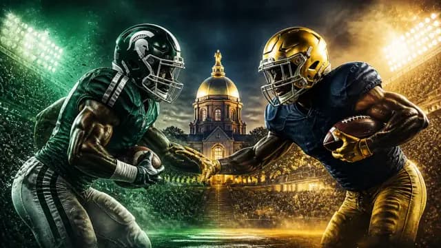 Notre Dame and Michigan State renew the Megaphone rivalry under the lights cover