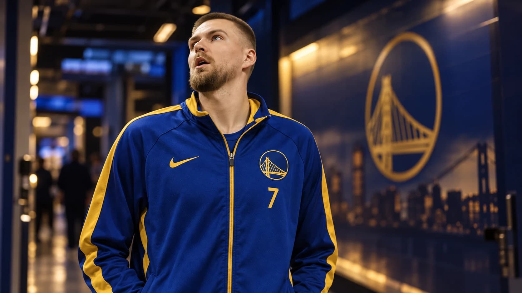 Kristaps Porzingis remains out but will be around the Warriors cover