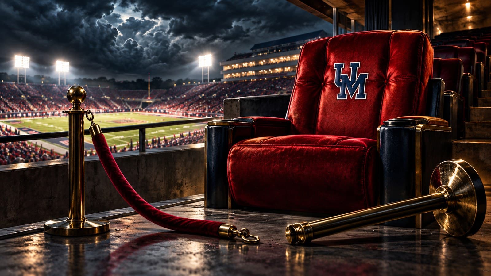 Forget the phone calls, Ole Miss couldn't even keep a banned booster out of the good seats cover