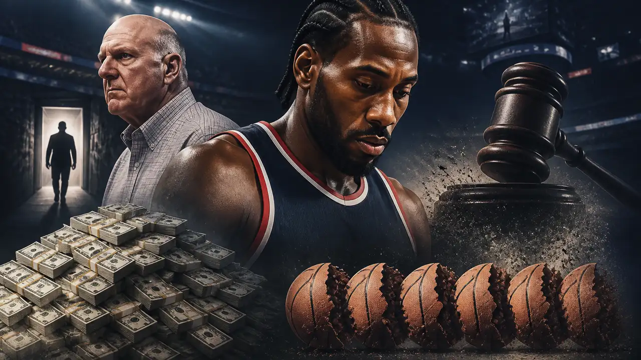 The NBA strips the Clippers of five first-round picks in the Kawhi probe cover