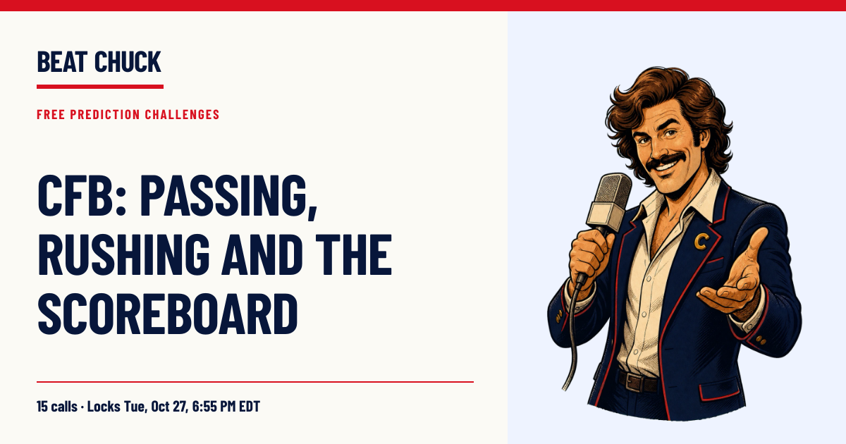 CFB: Passing, Rushing and the Scoreboard | Beat Chuck